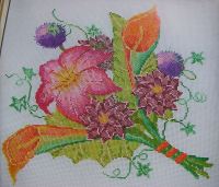 Colourful Autumn Bouquet ~ Cross Stitch Chart