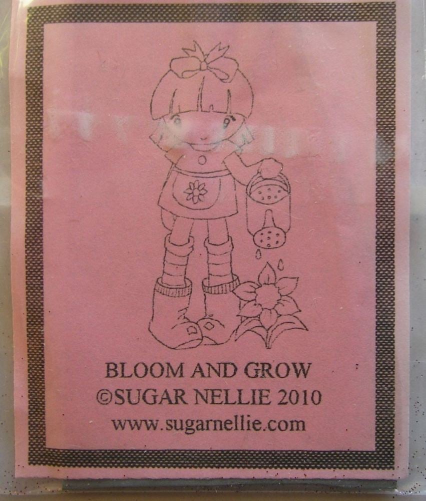 Sugar Nellie: Bloom and Grow ~ Rubber Stamp