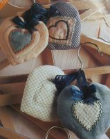 Patchwork & Applique Scented Hearts ~ Sewing Pattern
