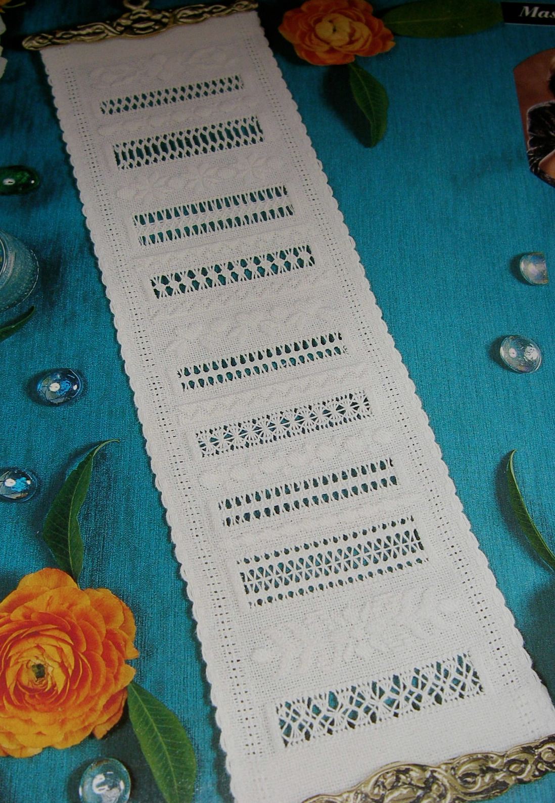 Drawn Thread Sampler Bellpull ~ Hand Embroidery Pattern