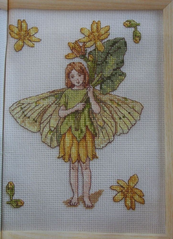 Celandine Flower Fairy ~ Flower Fairies ~ Cross Stitch Chart