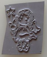 Mini Magnolia Unmounted Rubber Stamp: Starlight Tilda