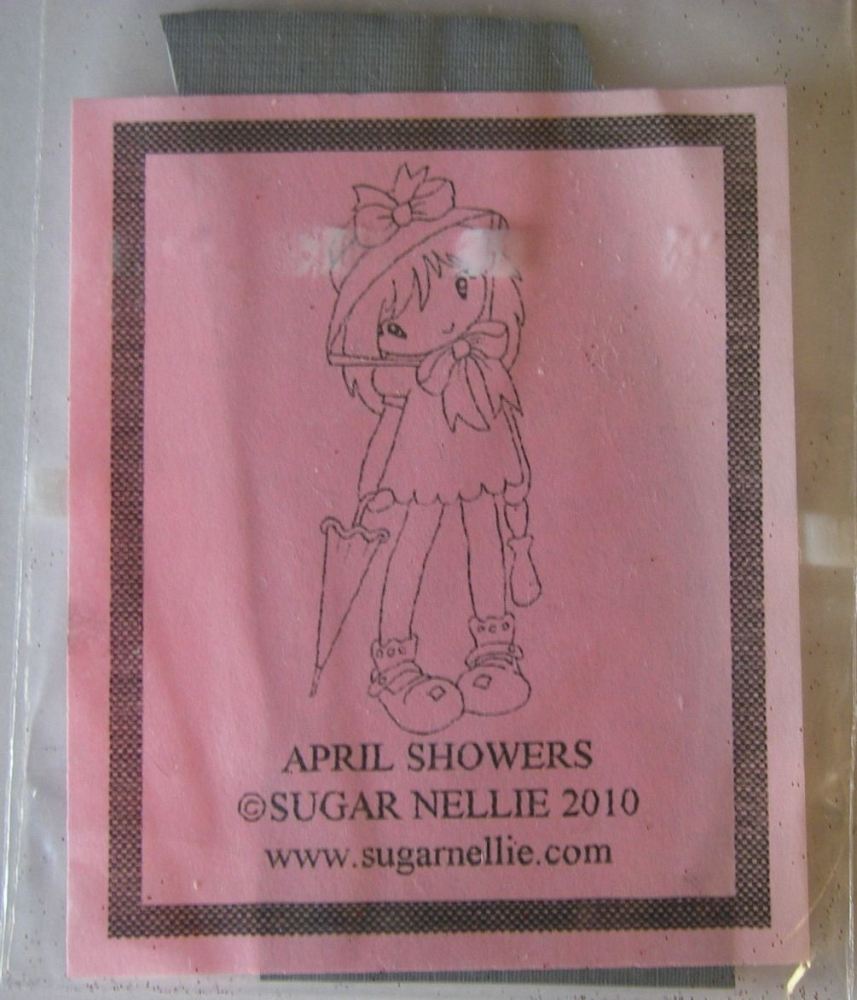 Sugar Nellie: April Showers ~ Rubber Stamp