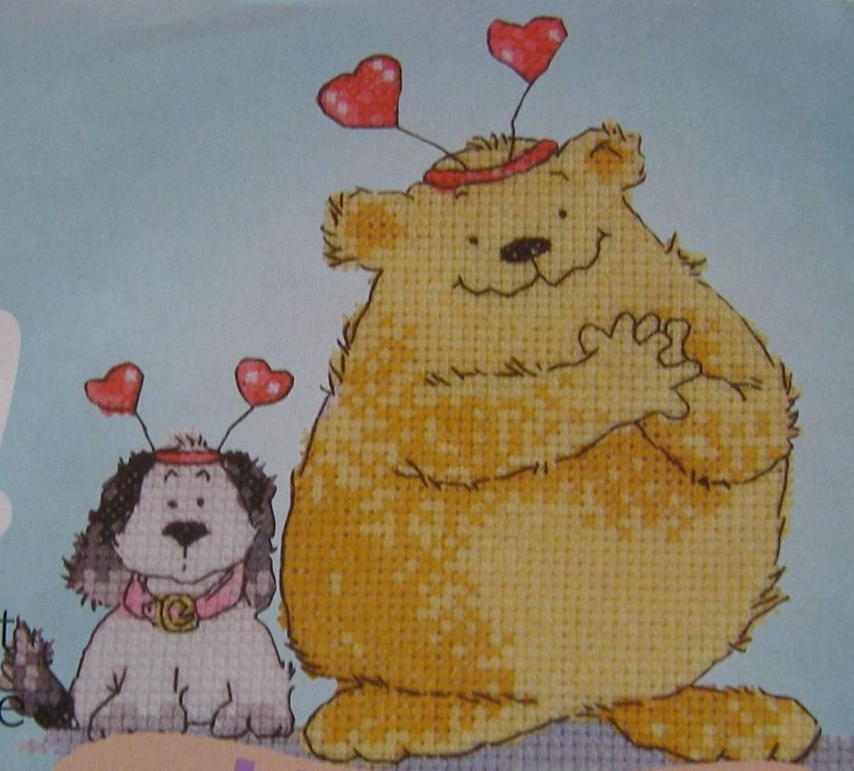 Bear I Love You ~ Cross Stitch Chart