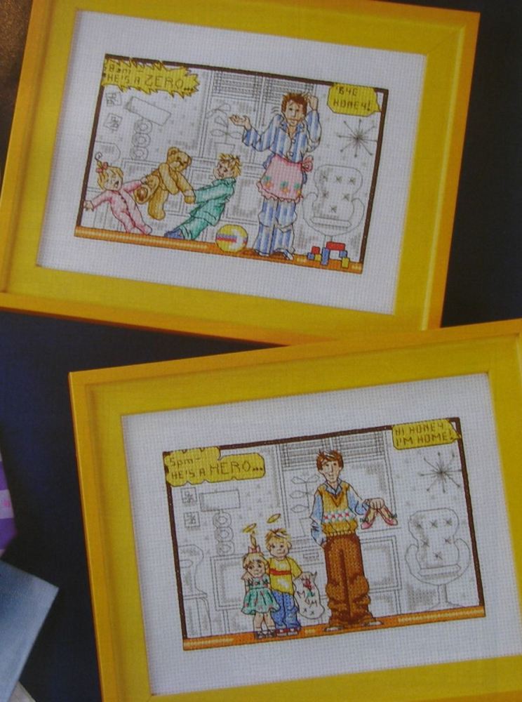 Super Hero ~ Two Cross Stitch Charts