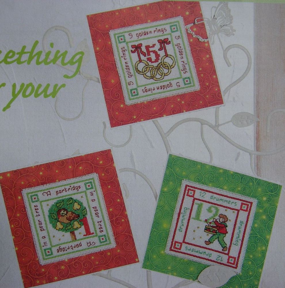 Twelve Days of Christmas Cards ~ Cross Stitch Charts