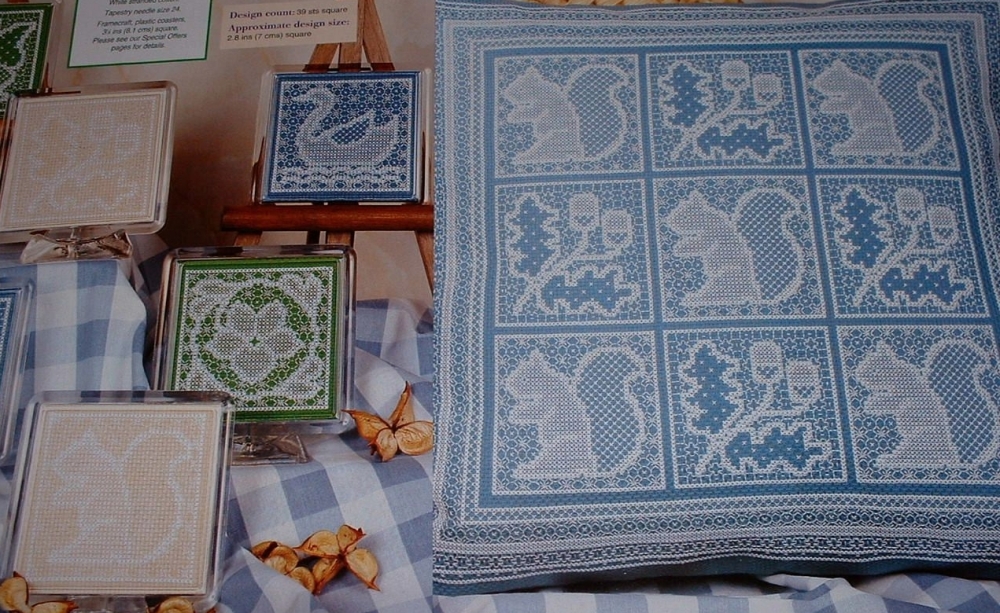 Nature Cushion, Cards 7 Coasters ~ Blackwork Patterns