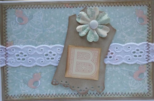 *B is for Baby* OOAK Handmade Baby Card