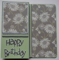 *happy birthday* flowers ~ OOAK Handmade Birthday Card