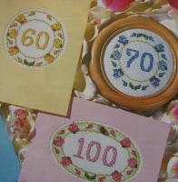 Numbered Birthday/Anniversary Cards ~ Cross Stitch Charts