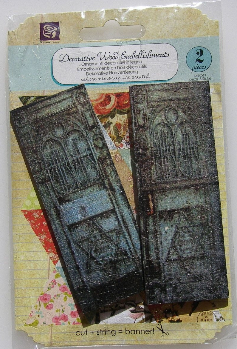 Prima ~ Decorative Wood Embellishments: Wooden Doors 560676