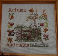 Autumn Lanes & Fields ~ Cross Sttich Chart