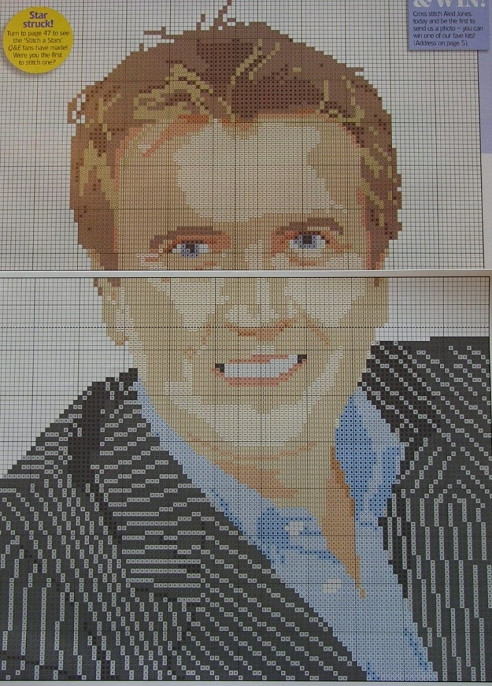 BBC Presenter: Aled Jones ~ Cross Stitch Chart