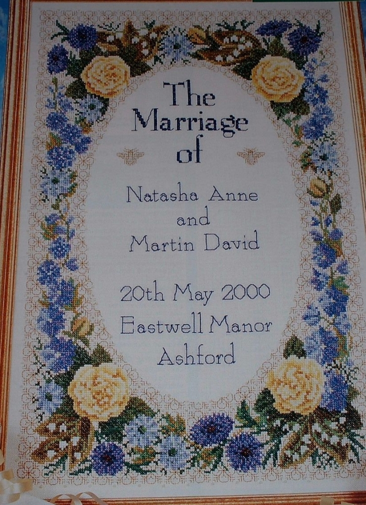 Floral Wedding Sampler ~ Cross Stitch Chart