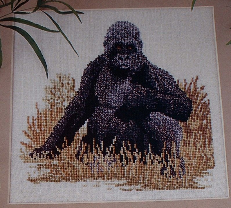 Gorilla in the Wilderness ~ Cross Stitch Chart