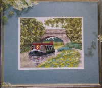 Barge on the River ~ Cross Stitch Chart