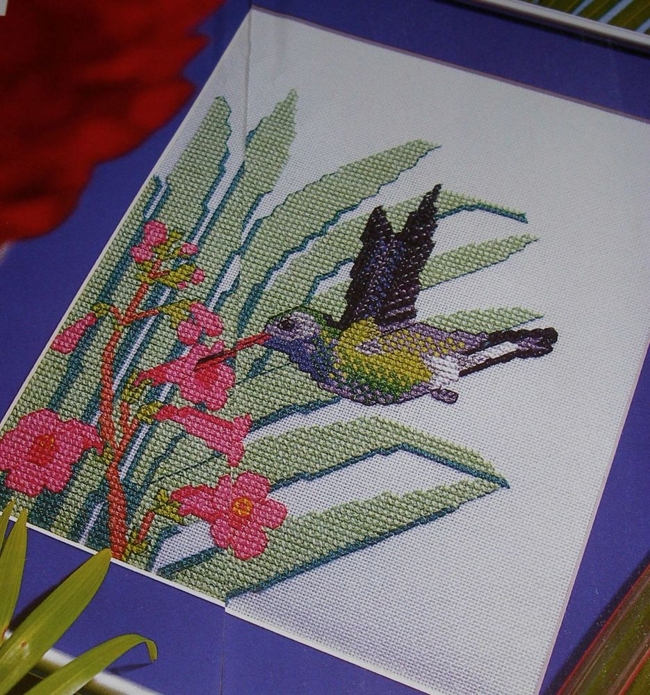 Hummingbird in Action ~ Cross Stitch Chart