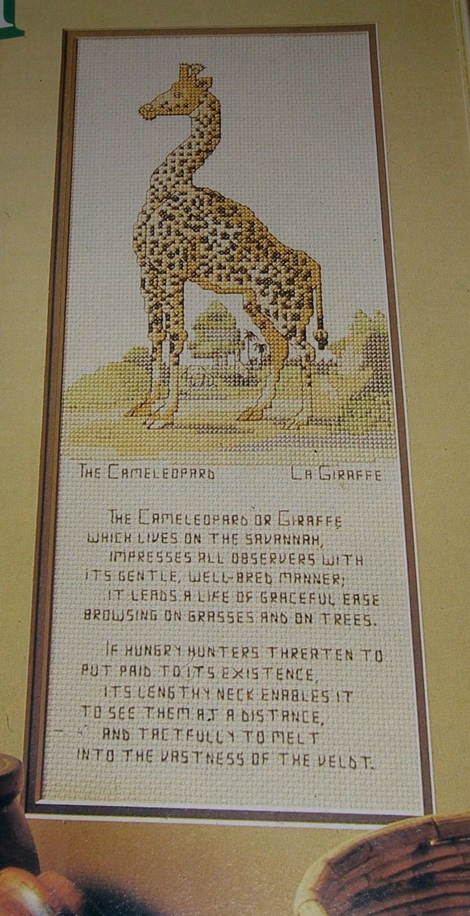 Cameleopard ~ Cross Stitch Chart
