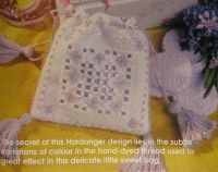 Hardanger Bag with Tassles ~ Hand Embroidery Pattern