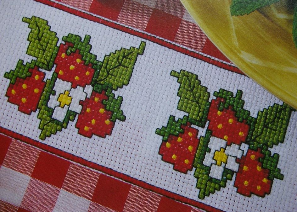 Strawberry Borders ~ Three Cross Stitch Charts