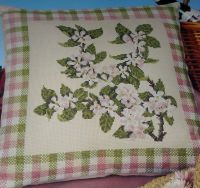 Apple Blossom Cushion ~ Cross Stitch Chart