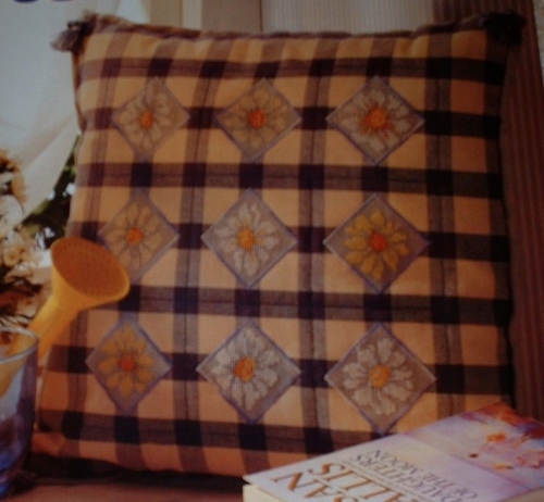 Daisy Motif Cushion ~ Nine Cross Stitch Charts