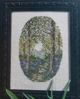 Bluebell Woodland Scene ~ Cross Stitch Chart