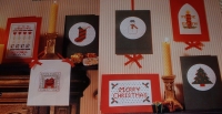 Seven Festive Christmas Cards ~ Cross Stitch Charts
