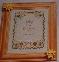 Baby's First Christmas Sampler ~ Cross Stitch Chart