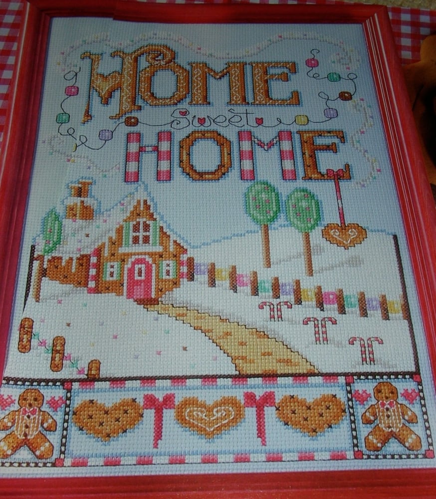 Home Sweet Home Gingerbread Cottage ~ Cross Stitch Chart
