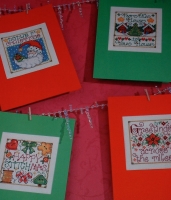 Six Special Message Christmas Cards ~ Cross stitch Charts