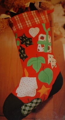 Christmas Stocking ~ Machine Applique Pattern