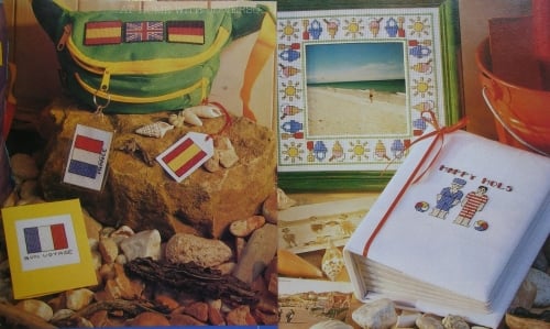 Holiday Album Cover, Frame & Flags ~ Cross Stitch Charts