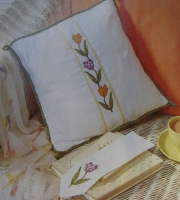 Variegated Tulips Cushion/Cards ~ Cross Stitch Charts