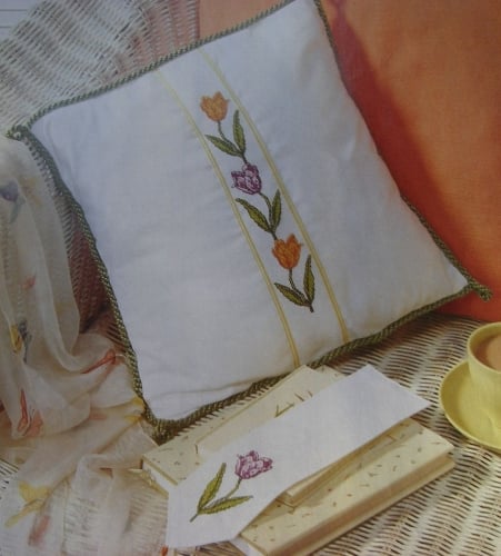 Variegated Tulips Cushion/Cards ~ Cross Stitch Charts
