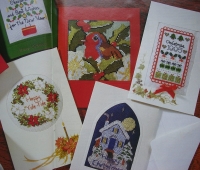 Six Christmas Card Designs ~ Cross Stitch Charts