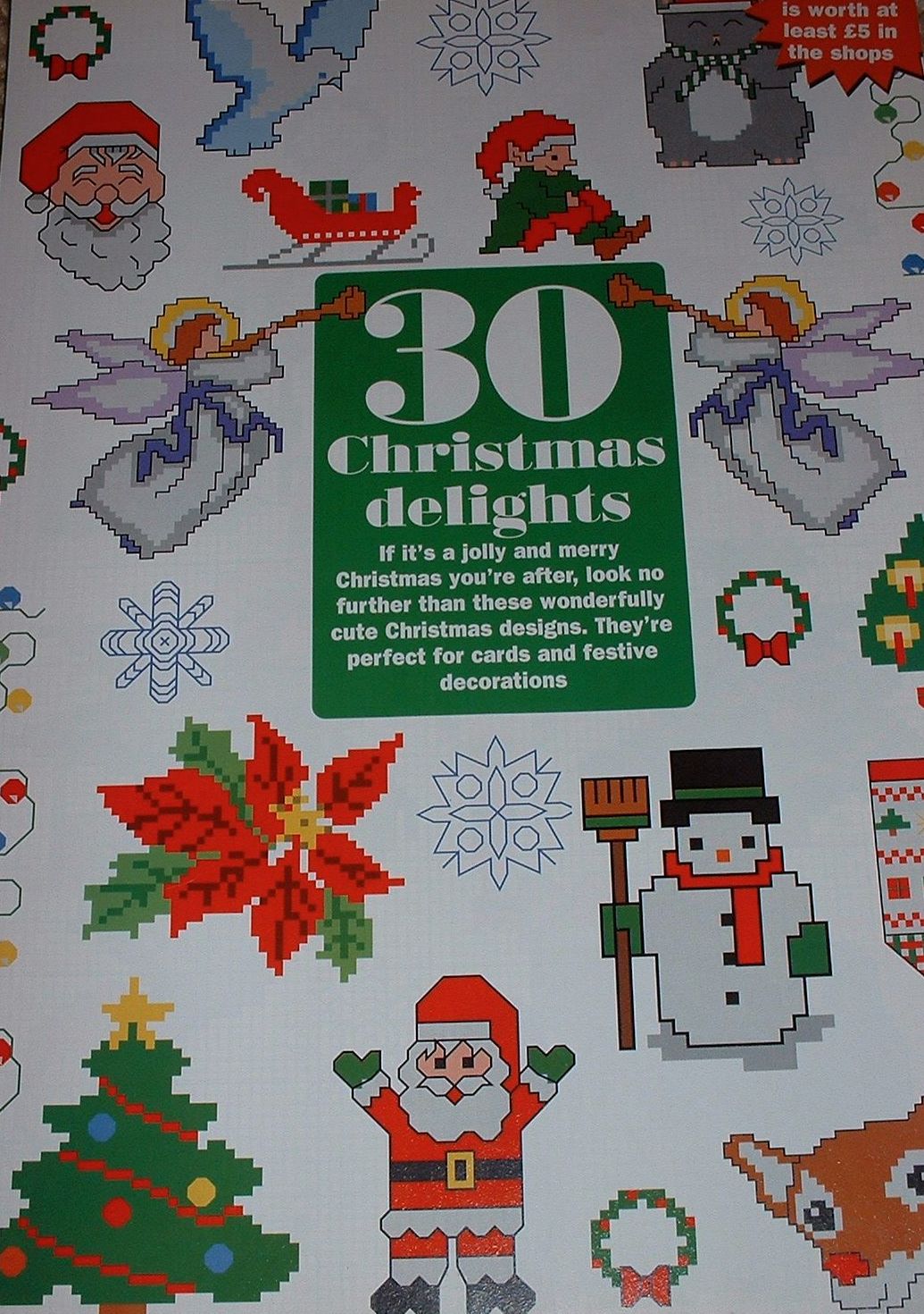 30 Christmas Card Motifs ~ Cross Stitch Charts
