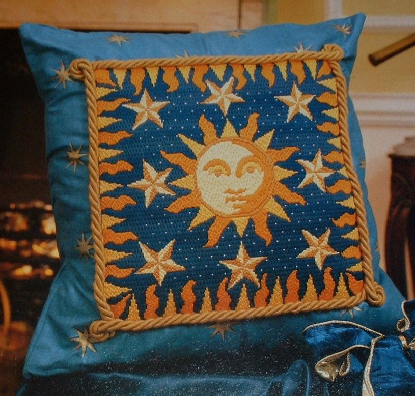 Sun and Stars ~ Needlepoint Pattern