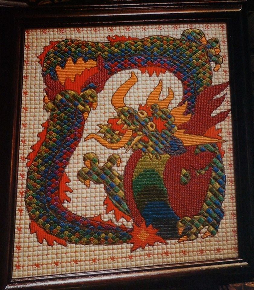 Oriental Dragon Firescreen/Wall Hanging ~ Needlepoint Pattern