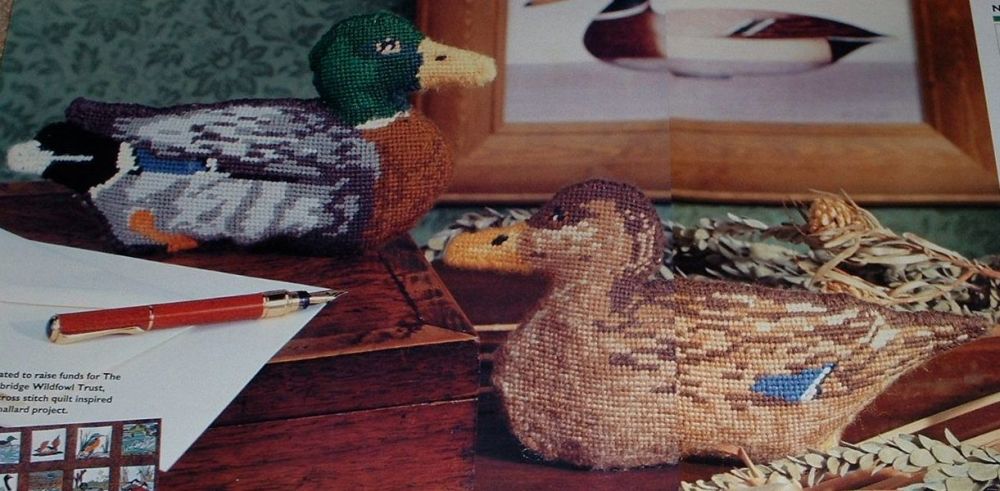 Male & Female Mallard Ducks ~ 2 Needlepoint Charts