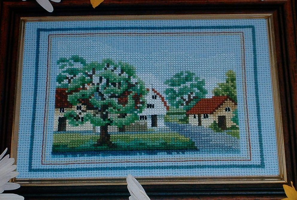 Country Village Scene ~ Cross Stitch Chart