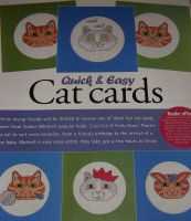 SIX Cute Cat Cards ~ Cross Stitch Charts