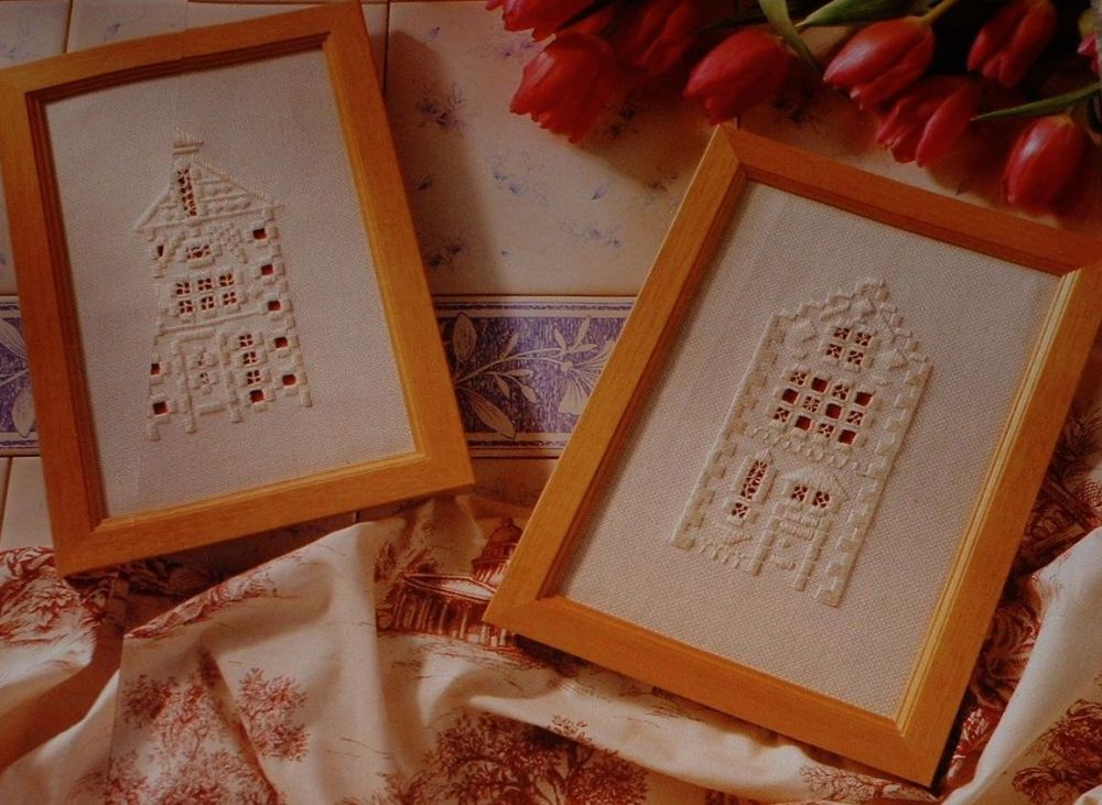 Dutch Merchant Houses of Amsterdam, Holland ~ Hardanger Embroidery Patterns