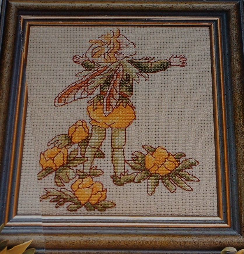 Winter Aconite Flower Fairy ~ Flower Fairies ~ Cross Stitch Chart