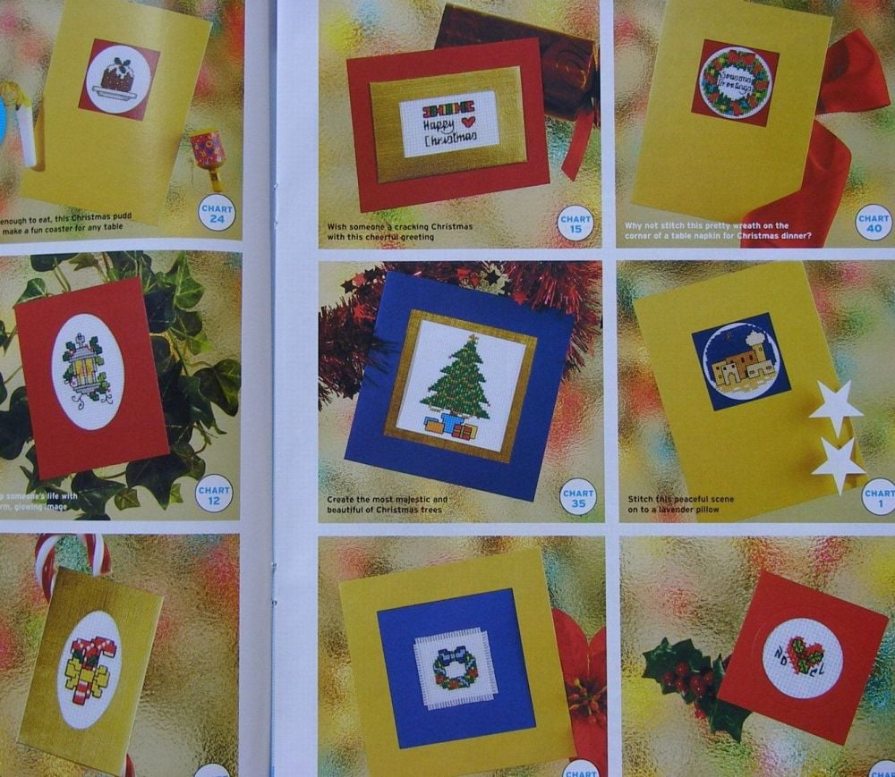 41 Christmas Card Designs ~ Cross Stitch Charts