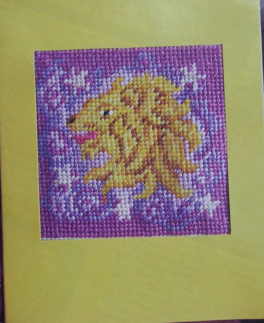 Zodiac Sign: Leo Card ~ Needlepoint Pattern