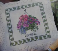 Summer Flowers Hanging Basket ~ Cross Stitch Chart