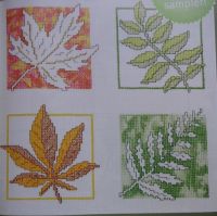 Changing Colours of Autumn Leaves Assisi & Cross Stitch Sampler ~ Cross Stitch Chart