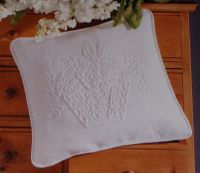 Basket of Flowers - Candlewicking Embroidery Cushion ~ Candlewicking Pattern