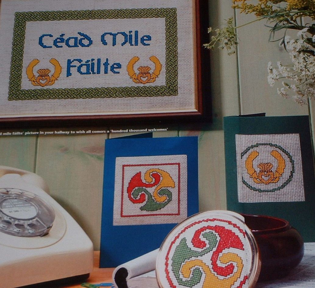 Cead Mile Failte ~ Two Celtic Cross Stitch Charts